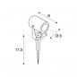 Preview: SLV LED SPIKE LED Outdoor Erdspießleuchte, rost farbend, IP55, 3000K, 40° (1002203)