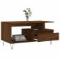 Preview: Couchtisch Braun Eichen-Optik 90x49x45 cm Holzwerkstoff