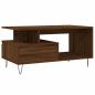 Preview: Couchtisch Braun Eichen-Optik 90x49x45 cm Holzwerkstoff