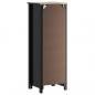 Preview: Badschrank BERG Schwarz 40x34x110 cm Massivholz Kiefer