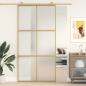 Preview: ARDEBO.de - Schiebetür Golden 102,5x205 cm Matt ESG-Glas und Aluminium