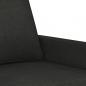 Preview: 3-Sitzer-Sofa Schwarz 180 cm Stoff