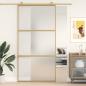 Preview: ARDEBO.de - Schiebetür Golden 102,5x205 cm Matt ESG-Glas und Aluminium