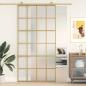 Preview: ARDEBO.de - Schiebetür Golden 102,5x205 cm Matt ESG-Glas und Aluminium