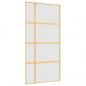 Preview: Schiebetür Golden 102,5x205 cm Matt ESG-Glas und Aluminium