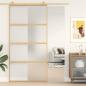 Preview: ARDEBO.de - Schiebetür Golden 102,5x205 cm Matt ESG-Glas und Aluminium