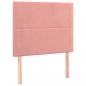 Preview: Boxspringbett mit Matratze Rosa 90x190 cm Samt