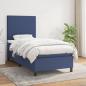 Preview: ARDEBO.de - Boxspringbett mit Matratze Blau 80x200 cm Stoff