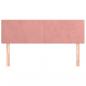 Preview: Kopfteile 2 Stk. Rosa 72x5x78/88 cm Samt