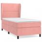 Preview: Boxspringbett mit Matratze Rosa 90x190 cm Samt