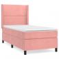 Preview: Boxspringbett mit Matratze Rosa 90x200 cm Samt