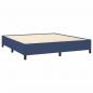 Preview: Boxspringbett mit Matratze Blau 160x200 cm Stoff