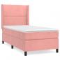 Preview: Boxspringbett mit Matratze Rosa 90x190 cm Samt