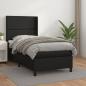 Preview: ARDEBO.de - Boxspringbett mit Matratze Schwarz 90x190 cm Kunstleder