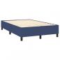 Preview: Boxspringbett mit Matratze Blau 120x200 cm Stoff