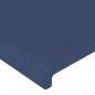 Preview: LED Kopfteil Blau 103x16x118/128 cm Stoff