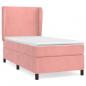 Preview: Boxspringbett mit Matratze Rosa 80x200 cm Samt