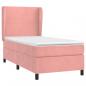 Preview: Boxspringbett mit Matratze Rosa 80x200 cm Samt