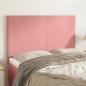 Preview: ARDEBO.de - Kopfteile 4 Stk. Rosa 72x5x78/88 cm Samt