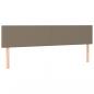 Preview: LED Kopfteil Taupe 160x5x78/88 cm Stoff