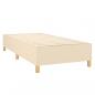 Preview: Boxspringbett mit Matratze Creme 100x200 cm Stoff