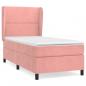 Preview: Boxspringbett mit Matratze Rosa 90x200 cm Samt