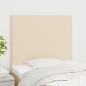 Preview: ARDEBO.de - Kopfteile 2 Stk. Creme 100x5x78/88 cm Stoff