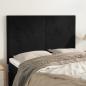 Preview: ARDEBO.de - Kopfteile 4 Stk. Schwarz 72x5x78/88 cm Samt