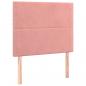 Preview: Kopfteile 2 Stk. Rosa 90x5x78/88 cm Samt