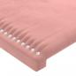 Preview: Kopfteile 2 Stk. Rosa 90x5x78/88 cm Samt