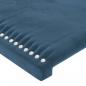 Preview: Kopfteile 2 Stk. Dunkelblau 90x5x78/88 cm Samt