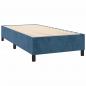 Preview: Boxspringbett mit Matratze Dunkelblau 90x200 cm Samt