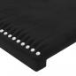 Preview: Kopfteile 2 Stk. Schwarz 100x5x78/88 cm Samt