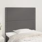 Preview: ARDEBO.de - Kopfteile 2 Stk. Grau 90x5x78/88 cm Kunstleder