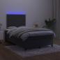 Preview: Boxspringbett mit Matratze & LED Schwarz 120x200 cm Samt