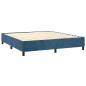 Preview: Boxspringbett mit Matratze Dunkelblau 180x200 cm Samt