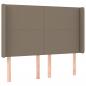 Preview: Boxspringbett mit Matratze & LED Taupe 140x190 cm Stoff