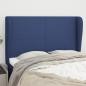 Preview: ARDEBO.de - Kopfteil mit Ohren Blau 147x23x118/128 cm Stoff