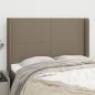 Preview: ARDEBO.de - Kopfteil mit Ohren Taupe 147x16x118/128 cm Stoff