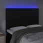 Preview: LED Kopfteil Schwarz 144x5x118/128 cm Kunstleder