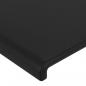 Preview: LED Kopfteil Schwarz 147x16x118/128 cm Kunstleder