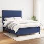 Preview: ARDEBO.de - Boxspringbett mit Matratze Blau 140x190 cm Stoff