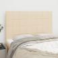 Preview: ARDEBO.de - Kopfteile 4 Stk. Creme 72x5x78/88 cm Stoff