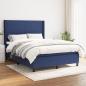 Preview: ARDEBO.de - Boxspringbett mit Matratze Blau 140x190 cm Stoff