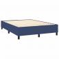 Preview: Boxspringbett mit Matratze & LED Blau 140x190 cm Stoff