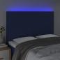 Preview: LED Kopfteil Blau 144x5x118/128 cm Stoff