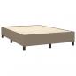 Preview: Boxspringbett mit Matratze & LED Taupe 140x200 cm Stoff 