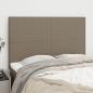 Preview: ARDEBO.de - Kopfteile 4 Stk. Taupe 72x5x78/88 cm Stoff