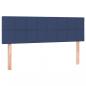 Preview: Boxspringbett mit Matratze & LED Blau 140x190 cm Stoff