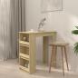 Preview: Bartisch mit Regal Sonoma-Eiche 102x50x103,5 cm Holzwerkstoff